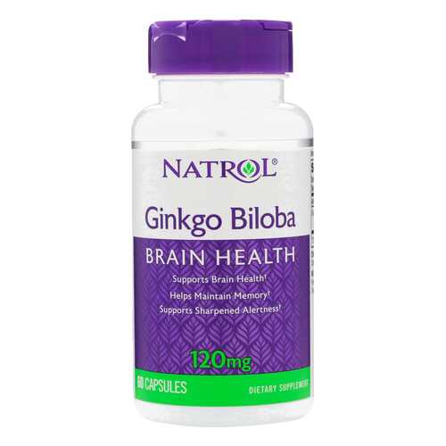 Добавка для нервной системы Natrol Ginkgo Biloba Caps 60 капс. натуральный в Сплав