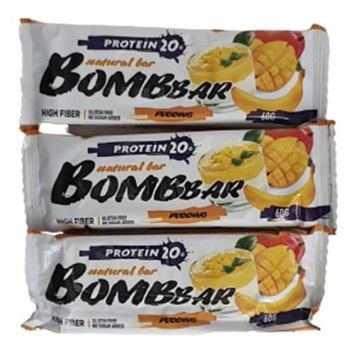 Батончик Bombbar Protein 3 60 г, 3 шт., рисовый в Сплав