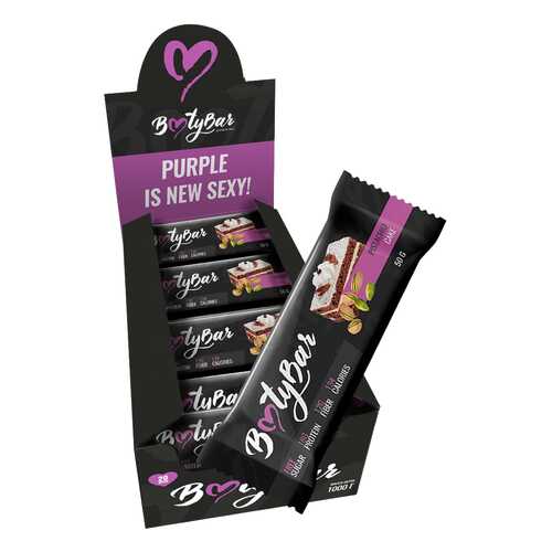 Батончик BootyBar Protein Bar 20 50 г, 20 шт., фисташковый торт в Сплав