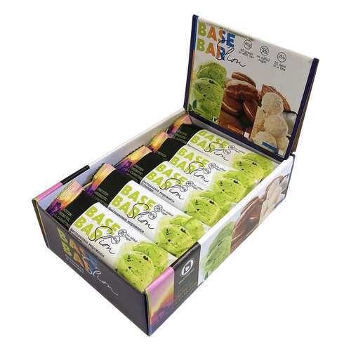 Батончики Base Bar Slim 40г Фисташковое мороженое (коробка 25шт) в Сплав