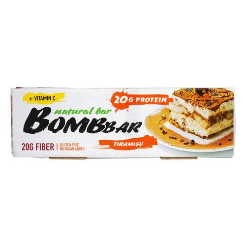 BOMBBAR Bombbar Протеиновые батончики Bombbar, 20 шт, вкус: тирамису в Сплав