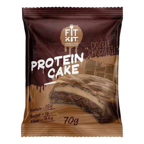 Fit Kit Protein Cake 70 г мини-набор из 3 шт Двойной шоколад в Сплав