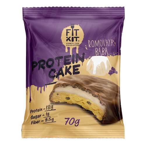 Fit Kit Protein Cake 70 г мини-набор из 3 шт Ромовая баба в Сплав