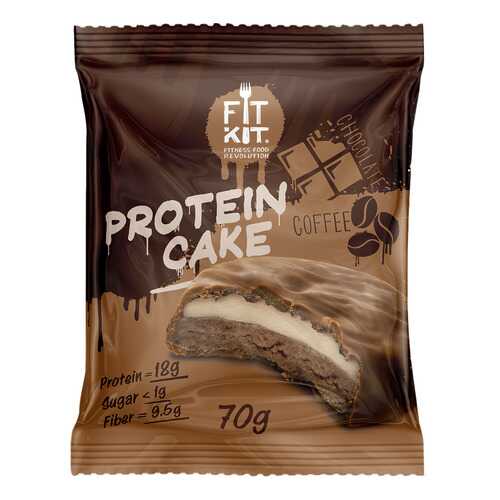 Fit Kit Protein Cake 70 г мини-набор из 3 шт Шоколад-кофе в Сплав