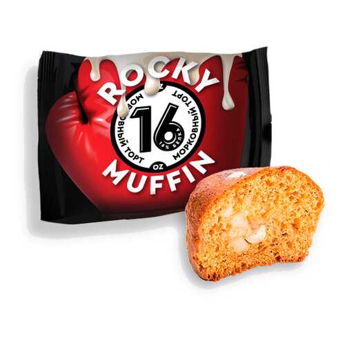 Маффин Mr. Djemius ZERO Rocky Muffin 8 55 г, 8 шт., морковный торт в Сплав