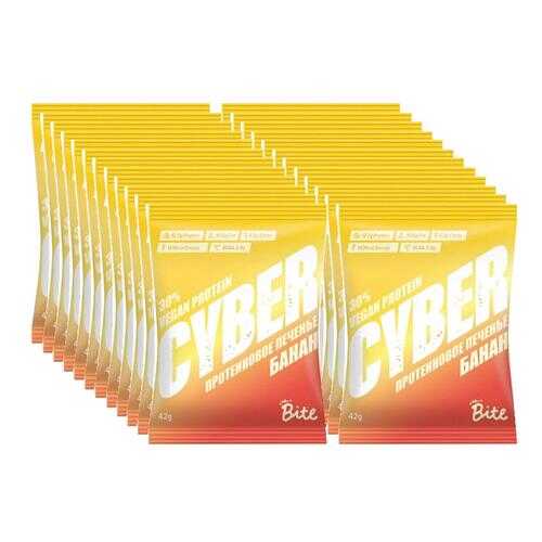 Печенье Cyber Take a Bite High-Protein Cookies 20 42 г, 20 шт., банан в Сплав