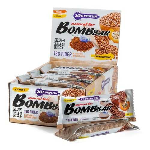Протеиновый батончик Bombbar Bombbar Box (20 шт.), Гречишный в Сплав