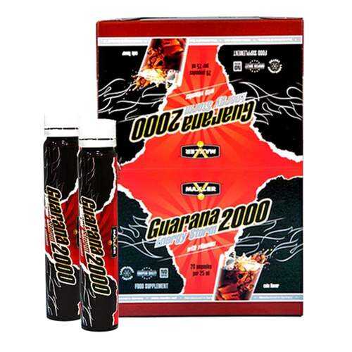 Энергетический напиток Maxler Guarana 2000 Energy Storm 1 амп. 25 мл кола в Сплав