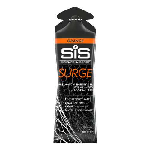 Энергетик SiS Pack Gels Energy Surge Pre-Match 60 мл, 6 шт., апельсин в Сплав