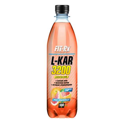 FIT-Rx Fit-RX L-карнитин L-Kar 3200, 500 мл, вкус: розовый грейпфрут в Сплав