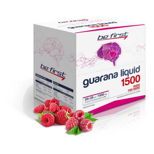 Guarana Liquid 1500 Be First, 20 ампул, малина в Сплав