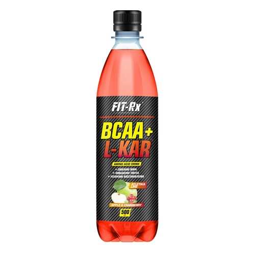 Напиток с BCAA и L-карнитином FIT-Rx Bcaa + L-kar 500 мл, яблоко/клюква в Сплав