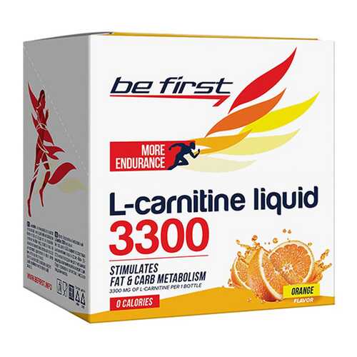 Напиток с L-карнитином Be First L-carnitine 3300 25 мл, апельсин в Сплав