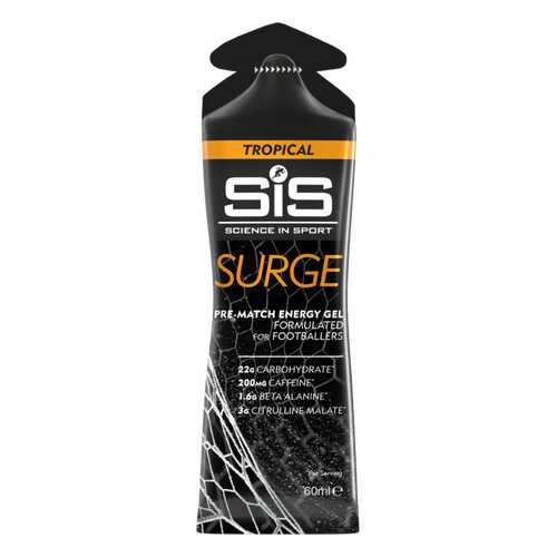 Углеводный гель SiS Surge Pre-Match Energy Gel 66 г, тропические фрукты в Сплав
