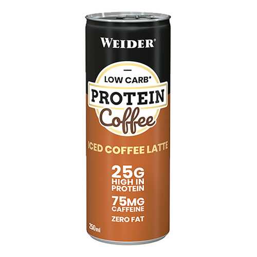 Weider Low Carb Protein Coffee, 250 мл, вкус: ледяной латте в Сплав