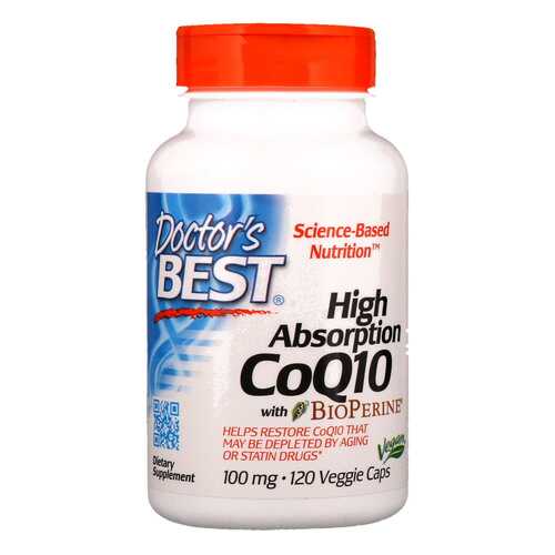 Коэнзим Doctor's Best CoQ10 With BioPerine 120 капсул в Сплав