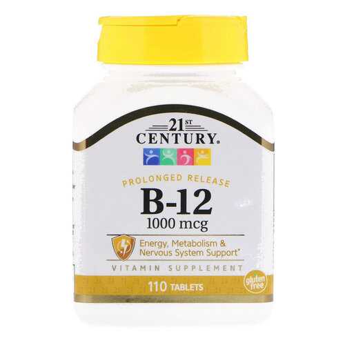 Витамин B12 21st Century B-12 2500 mcg 110 таблеток в Сплав