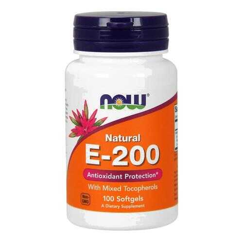 Витамин E NOW Sports E-200 Mixed Tocopherols 100 капсул в Сплав