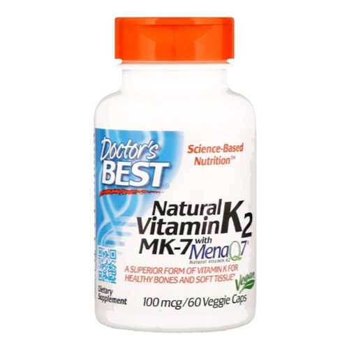 Витамин K2 Doctor's Best Vitamin K-2 MK-7 60 капсул в Сплав