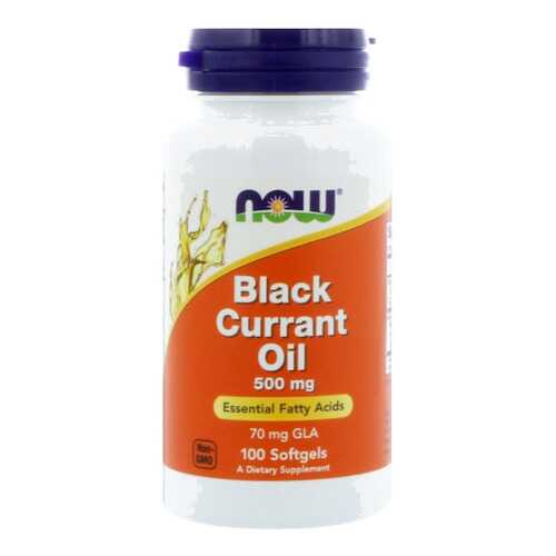 NOW Black Currant Oil 500 мг (100 капсул) - масло черной смородины ГЛК АЛК жирные кислоты в Сплав