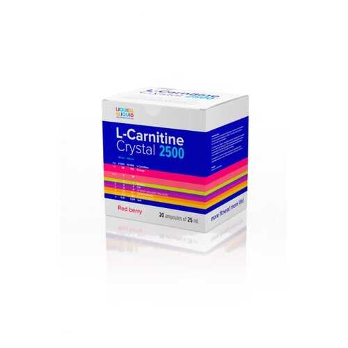 Liquid&Liquid L-Carnitine Crystal 2500, 20 ампул по 25 мл, Red berry в Сплав