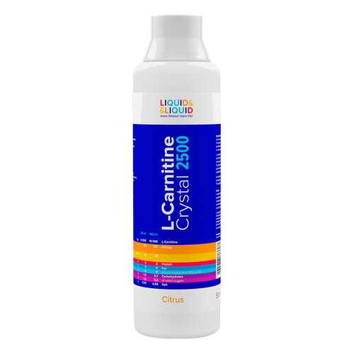 Liquid&Liquid L-Carnitine Crystal 2500, 500 мл, Citrus в Сплав