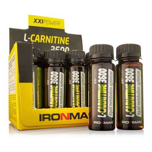 XXI Power L-Carnitine 3600, 12 ампул по 60 мл, земляника в Сплав