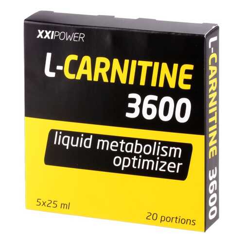 XXI Power L-Carnitine 3600, 5 ампул по 25 мл, земляника в Сплав