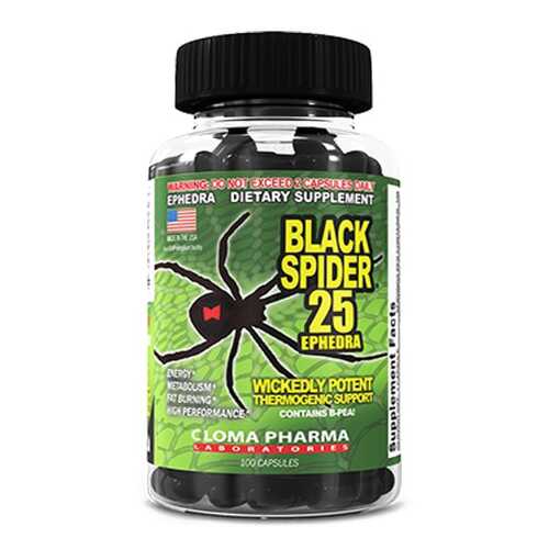 Жиросжигатель Cloma Pharma Black Spider 100 капсул в Сплав