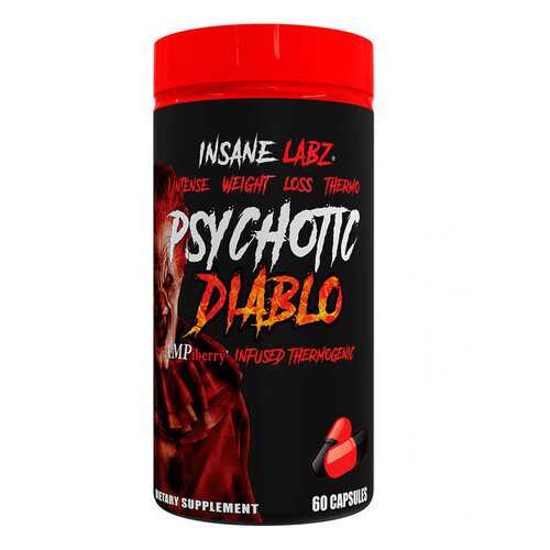 Жиросжигатель INSANE LABZ Psychotic Diablo (60 капсул) в Сплав