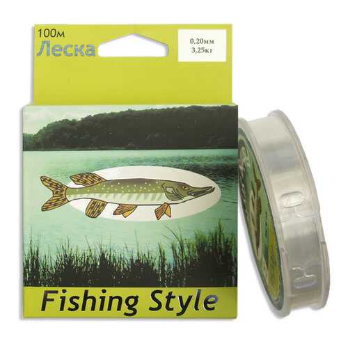 Леска монофильная Fishing Style RL2908 0,2 мм, 100 м, 3,25 кг в Сплав