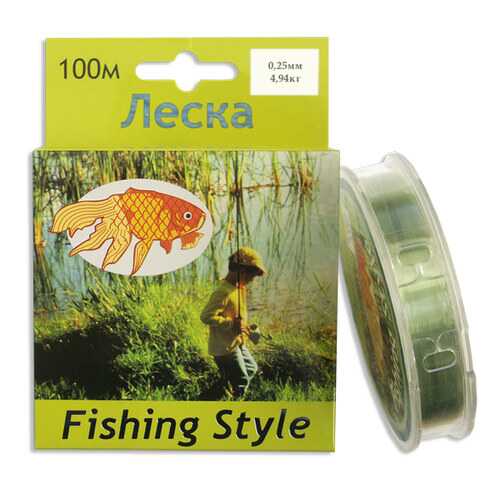 Леска монофильная Fishing Style RL2914 0,25 мм, 100 м, 4,94 кг в Сплав