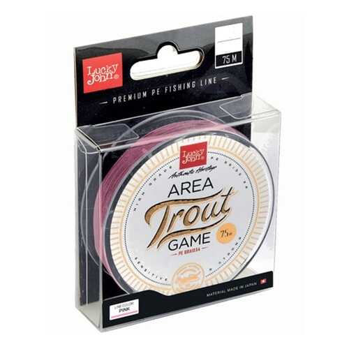 Леска монофильная Lucky John Area Trout Game Fluorocarbon 075/020, розовая в Сплав