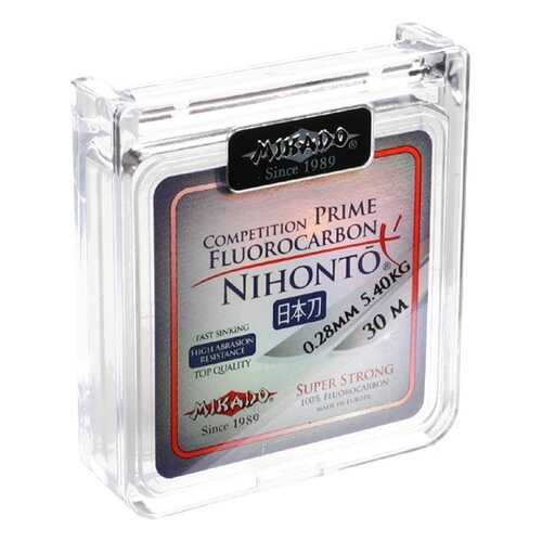 Леска монофильная Mikado Nihonto Fluorocarbon Prime 0,28 мм, 30 м, 5,4 кг в Сплав