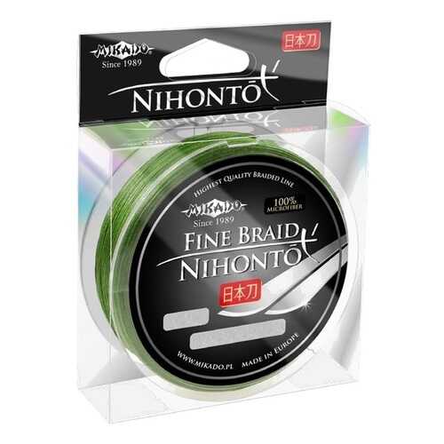 Леска плетеная Mikado Nihonto Fine 0,06 мм, 15 м, 3,25 кг green в Сплав