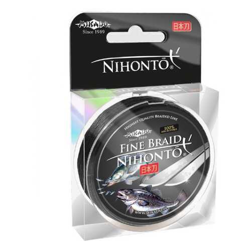 Леска плетеная Mikado Nihonto Fine 0,14 мм, 15 м, 9,7 кг black в Сплав