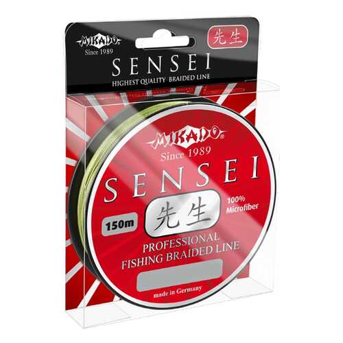 Леска плетеная Mikado Sensei 0,18 мм, 150 м, 14,1 кг green в Сплав