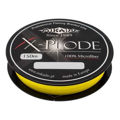 Леска плетеная Mikado X-Plode 0,14 мм, 150 м, 15,25 кг yellow в Сплав