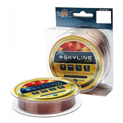 Леска SKYLINE Fluorocarbon Composition Evo Tech PRO Gold 100 м в Сплав