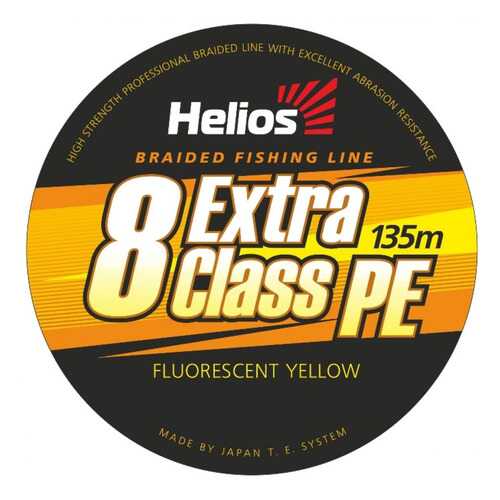 Шнур плетеный EXTRA CLASS 8 PE BRAID Yellow 135m в Сплав