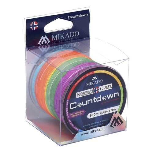 Шнур плетеный Mikado Norway Quest Countdown 0,45 мм, 300 м, 37,5 кг в Сплав