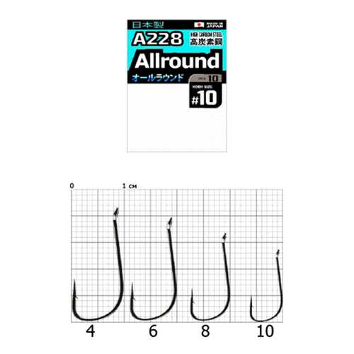 Рыболовные крючки Cobra Pro Aiiround A228 №6, 7 шт. в Сплав