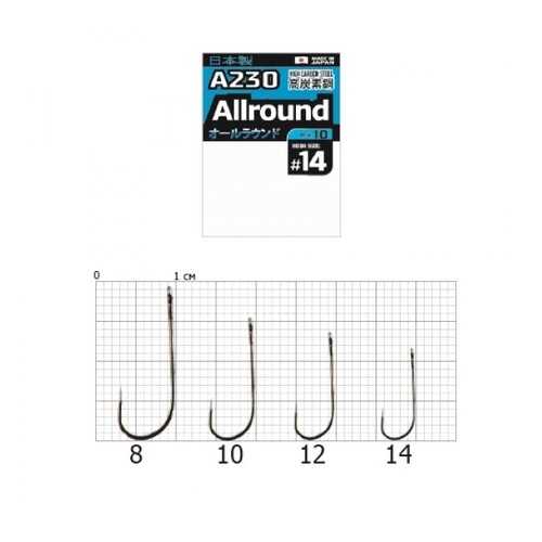 Рыболовные крючки Cobra Pro Aiiround A230 №8, 10 шт. в Сплав