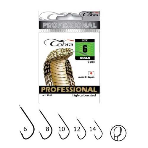 Рыболовные крючки Cobra Pro Koaji №12, 10 шт. в Сплав
