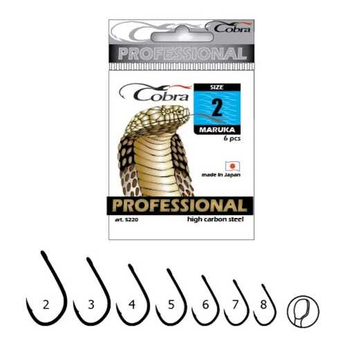 Рыболовные крючки Cobra Pro Maruka №4, 7 шт. в Сплав