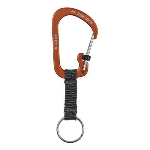 Карабин Nite Ize SlideLock Key Ring #3 CSLAW3-19-R6 Aluminum Orange в Сплав