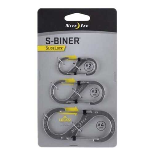 Набор карабинов Nite Ize S-Biner SlideLock 3 Pack Stainless LSBC-11-R6 в Сплав