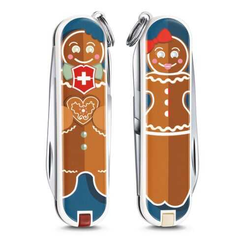 Мультитул-брелок Victorinox 0.6223.L1909 Gingerbread Love в Сплав