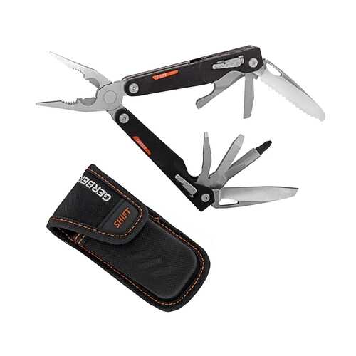 Мультитул Gerber Shift 30-000477 серый/красный, 12 функций в Сплав