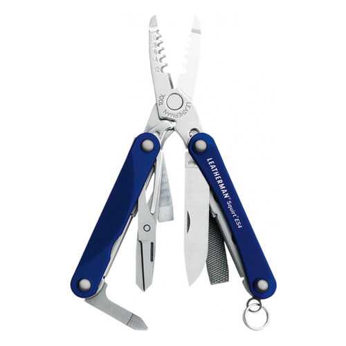 Мультитул Leatherman Squirt ES4 831239 55 мм синий, 9 функций в Сплав